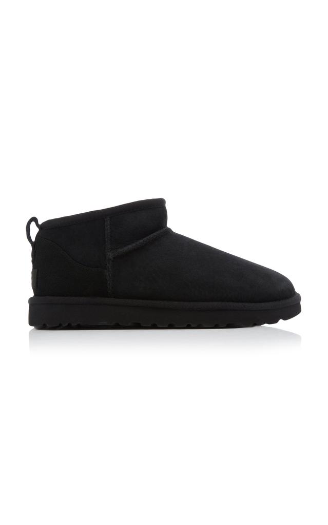 UGG UGG - Classic Ultra Mini Sheepskin Ankle Boots - Black - US 5 - Moda Operandi