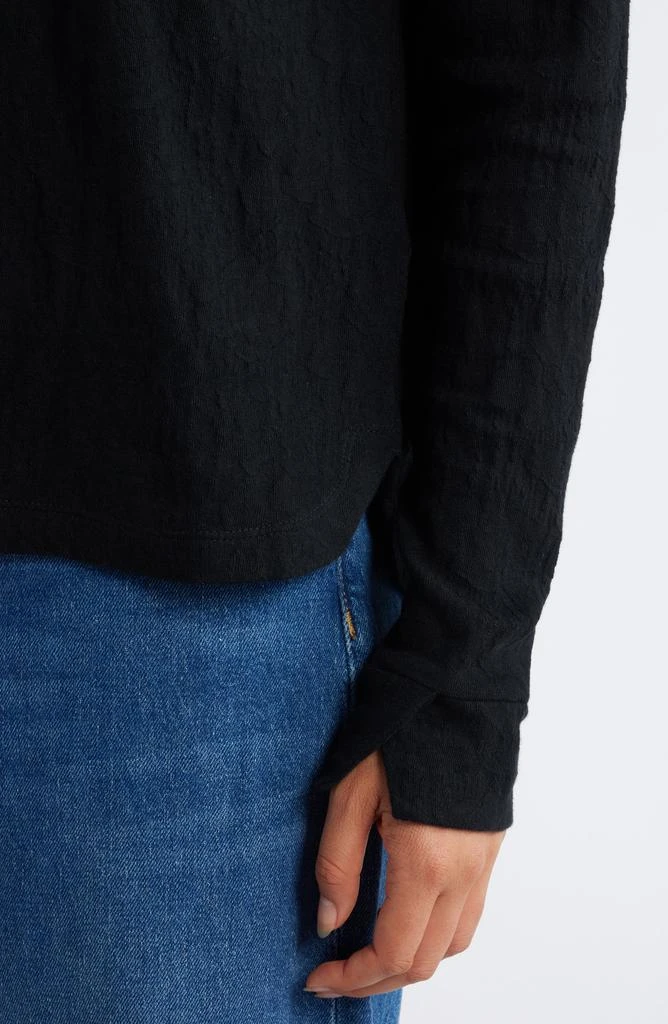 NIC+ZOE Relaxed Fit Cotton Jacquard T-Shirt 4
