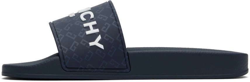 Givenchy Navy Slide Flat Pool Slides 3