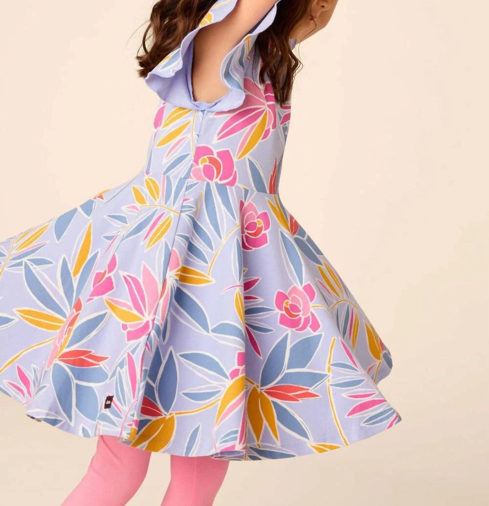 Tea Collection Tea Collection - Kids Girls Flutter Sleeve Twirl Dress 3