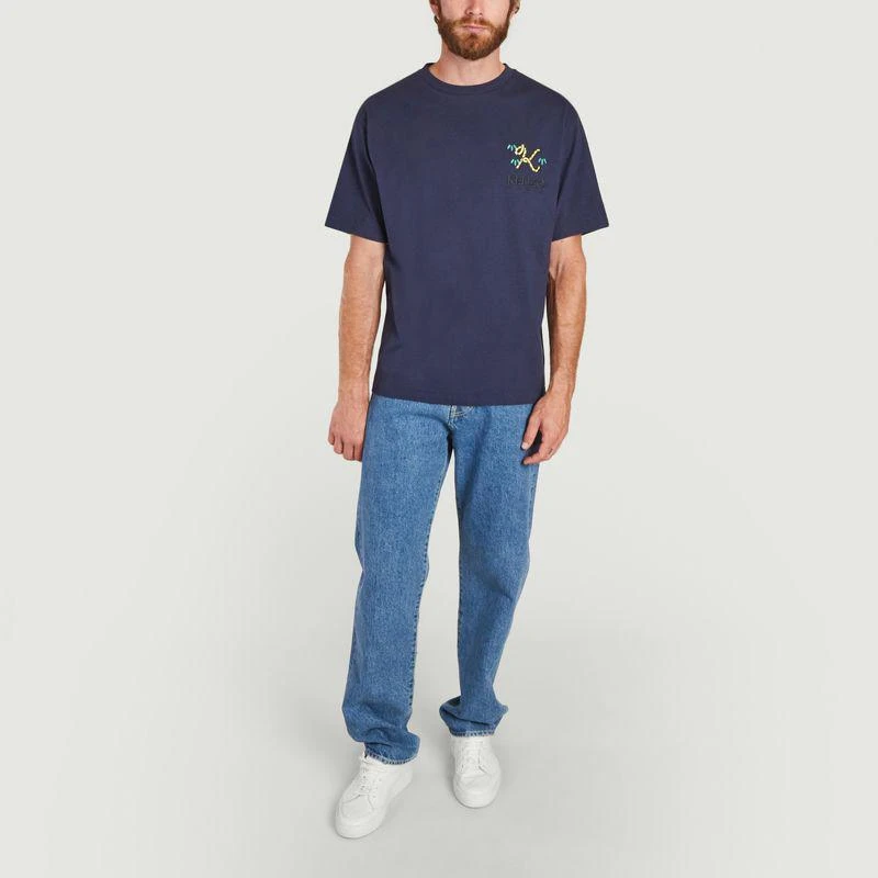 Kenzo Asagao straight washed jeans Blue KENZO 4