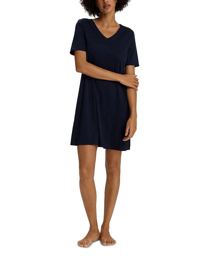 Hanro Cotton Silk V Neck Nightgown 4