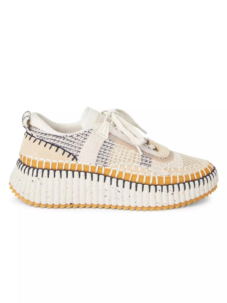 Chloé Nama Mixed Media Platform Sneakers 1