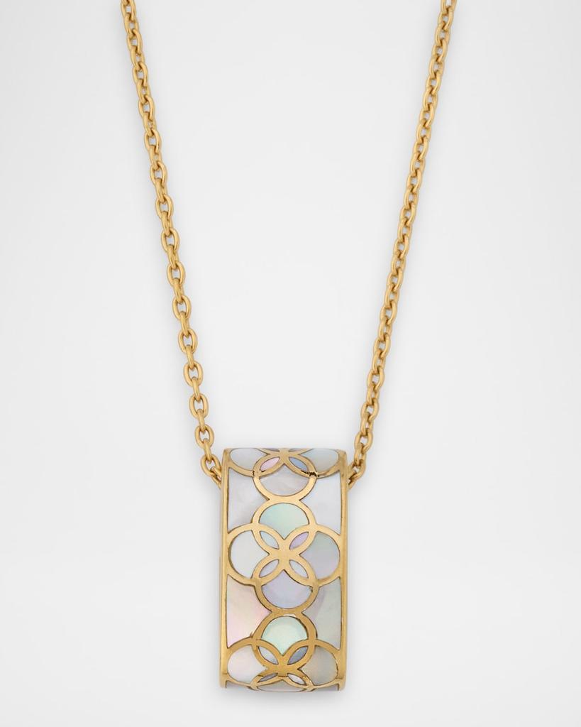 Jan Leslie Petal Mother of Pearl Pendant Necklace