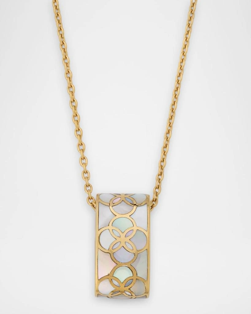 Jan Leslie Petal Mother of Pearl Pendant Necklace 1