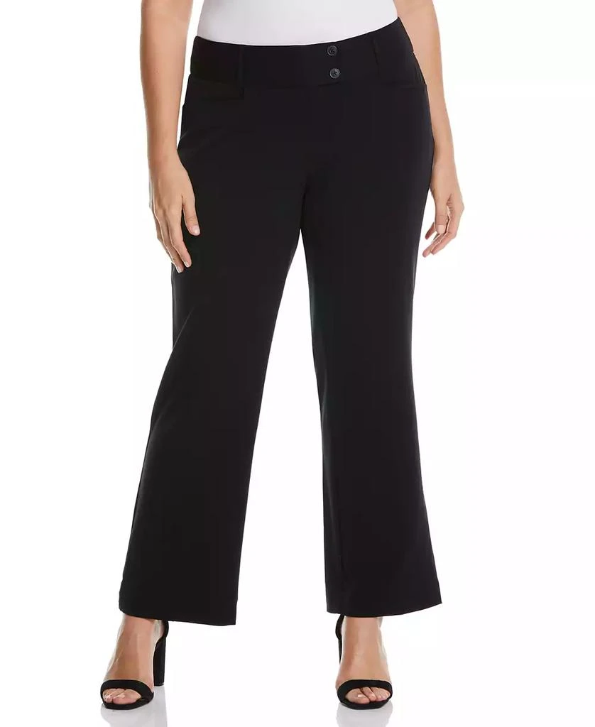 Rafaella Plus Size Curvy Fit Short Length Bootcut Pant 1