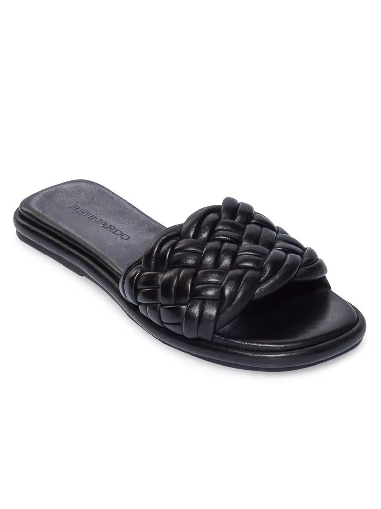 Bernardo Troy Leather Woven Sandals 2