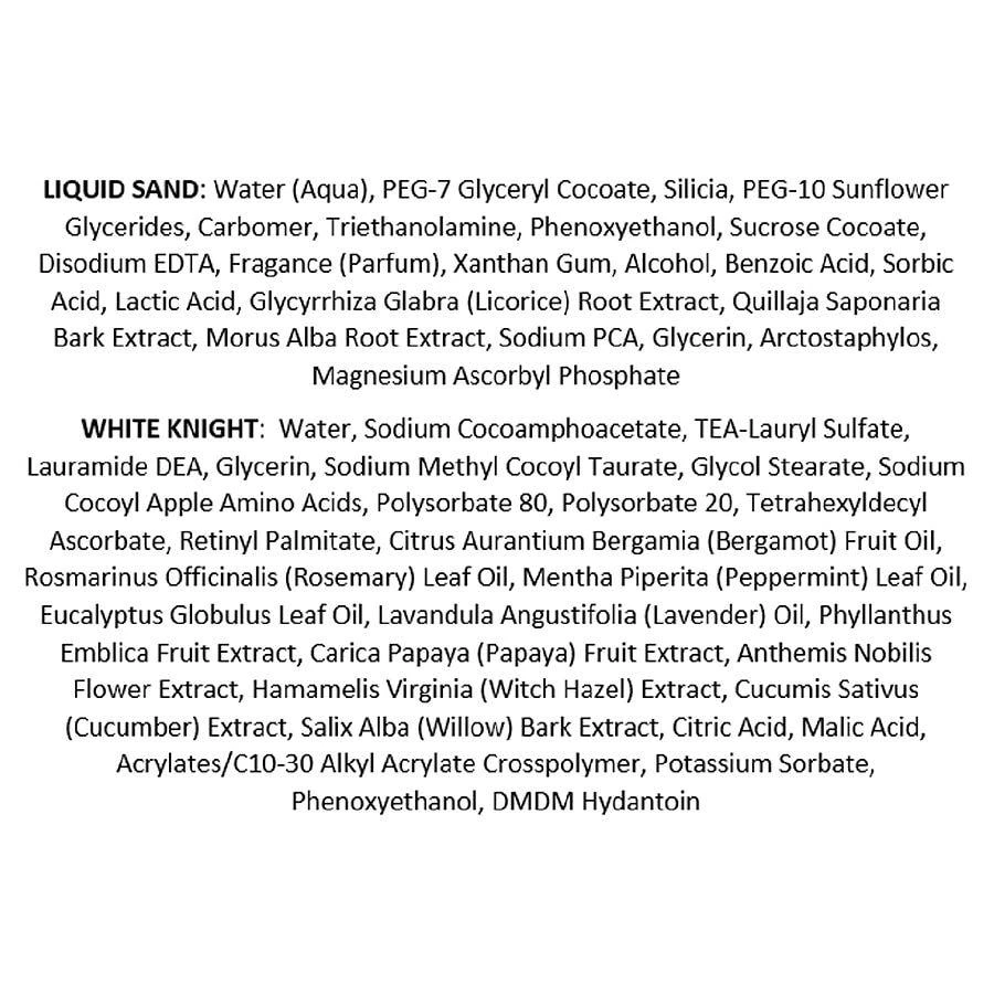 Billy Jealousy Duo White Knight Facial Cleanser & Liquid Sand Facial Cleanser 2