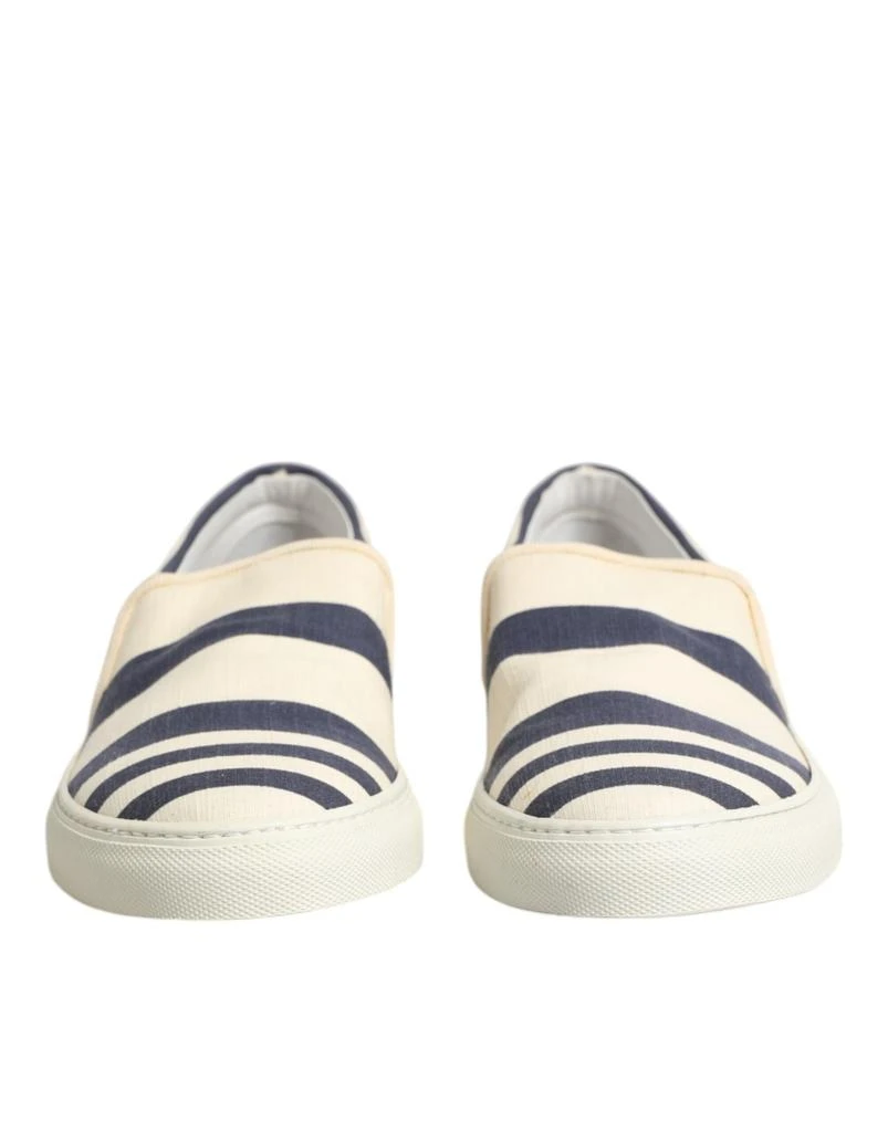 JUCCA blue Striped Canvas Men Low Top Casual Men's Shoes (Pre-Owned) 2