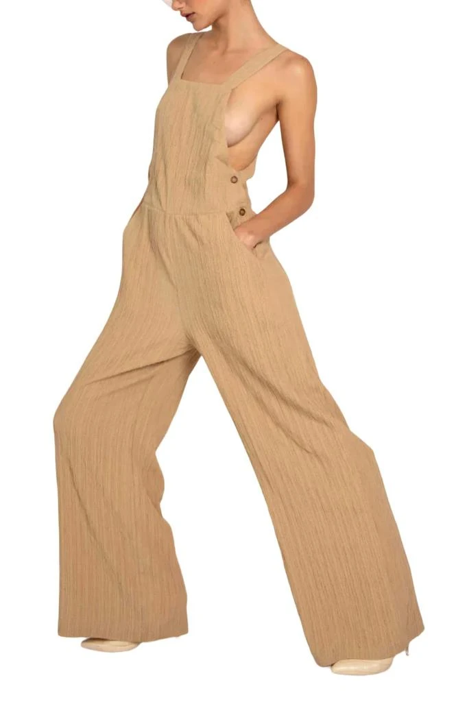 The Range Woven Ripple Overall In Tanlines 2
