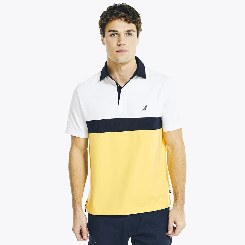 Nautica Mens Classic Fit Chest-Stripe Polo 1