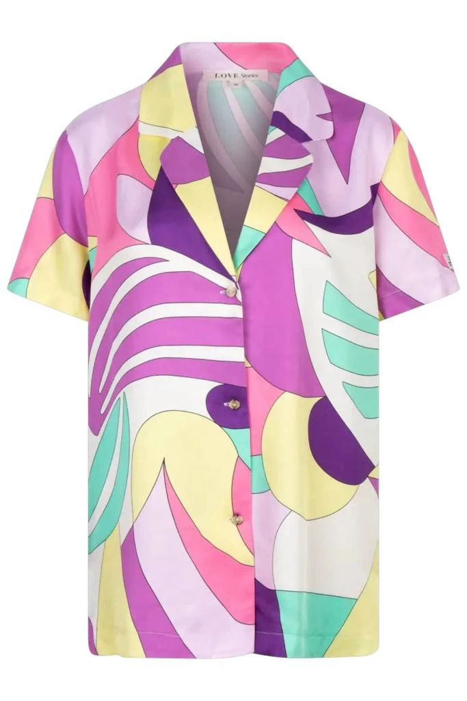 LOVE STORIES Love Stories - Bridget/brad Pucci Abstract Style Pj Short Set 2
