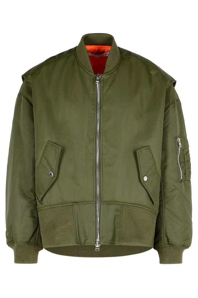 JW Anderson JW Anderson Curved Hem Oversized Bomber Jacket 1