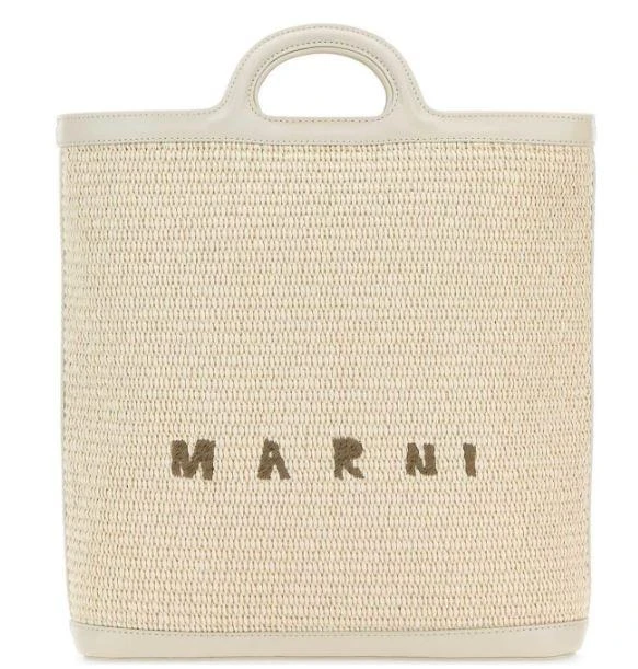 Marni LEATHER AND FABRIC BAG 1