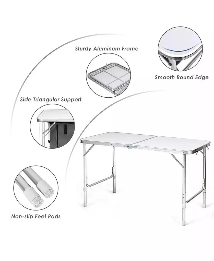 KUYOTQ Height Adjustable Folding Camping  Table 9