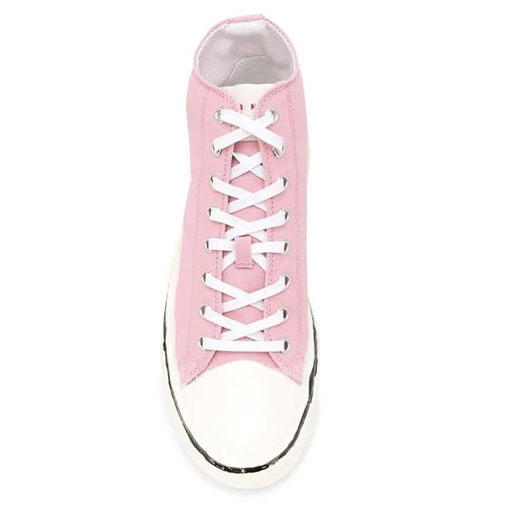 Marni Ladies Pink Cotton Canvas High-top Sneakers 3