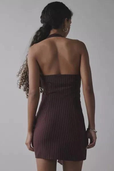 The Ragged Priest The Ragged Priest Bobbi Pinstripe Asymmetric Mini Dress 4