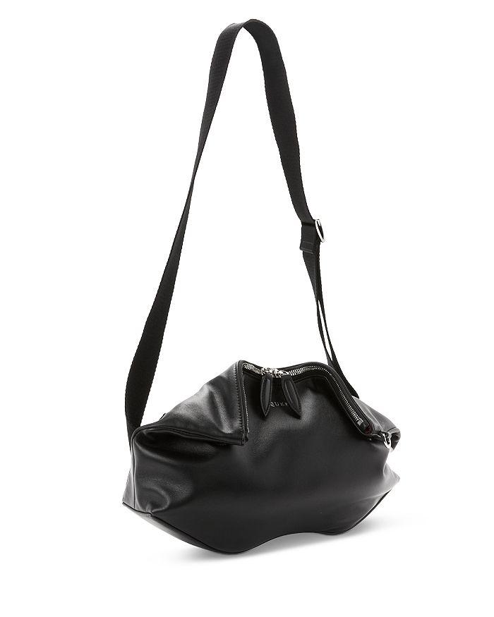 McQueen Manta Leather Messenger Bag