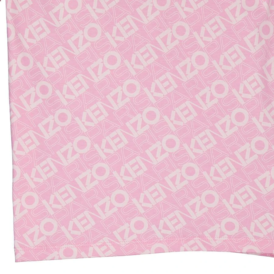 Kenzo Kenzo Kids Monogram Short Sleeve Cotton Shirt, Size 12Y 2