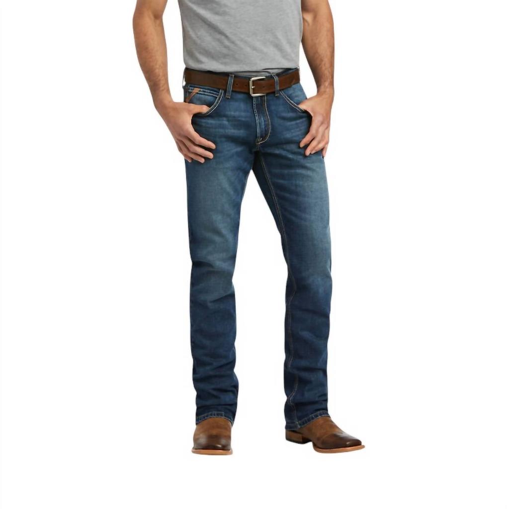 Ariat Men's M5 Stretch Madera Stackable Straight Leg Jean - Length: 40" In Heath