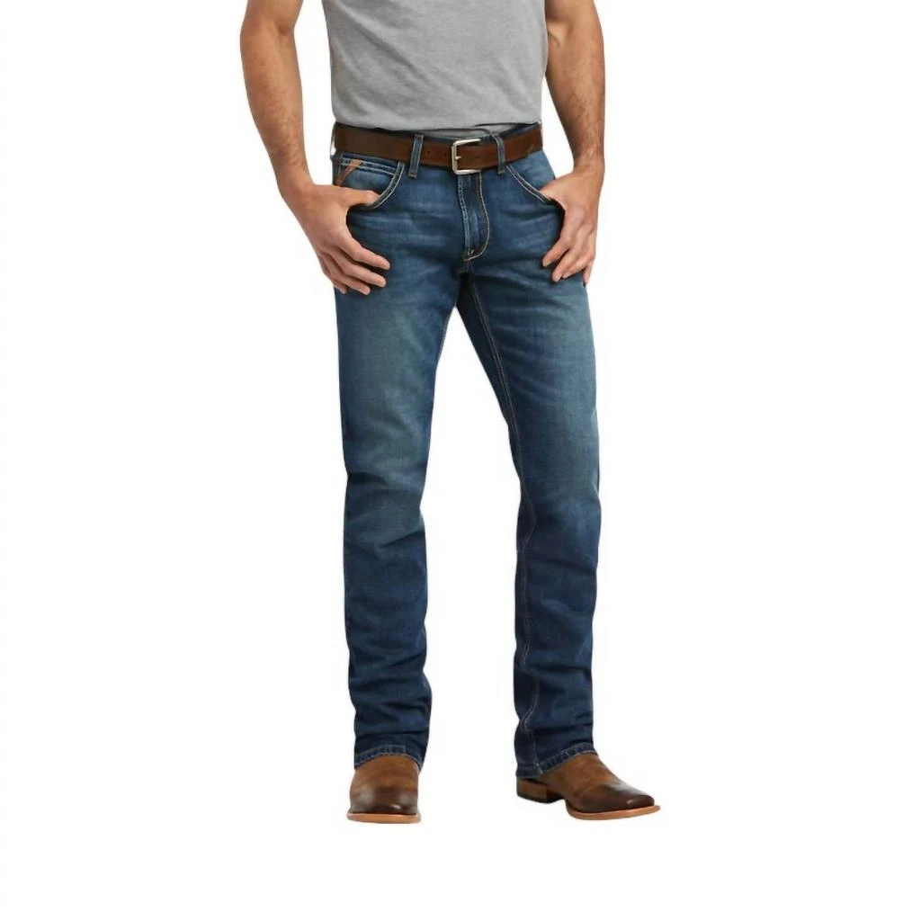Ariat Men's M5 Stretch Madera Stackable Straight Leg Jean - Length: 40" In Heath 1
