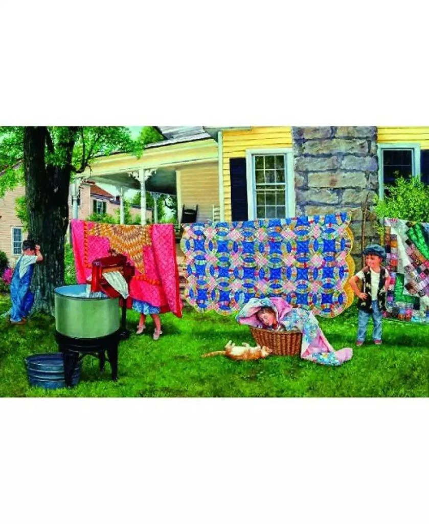 SunsOut Hide N Quilt 550 piece Jigsaw Puzzle for Adults 3