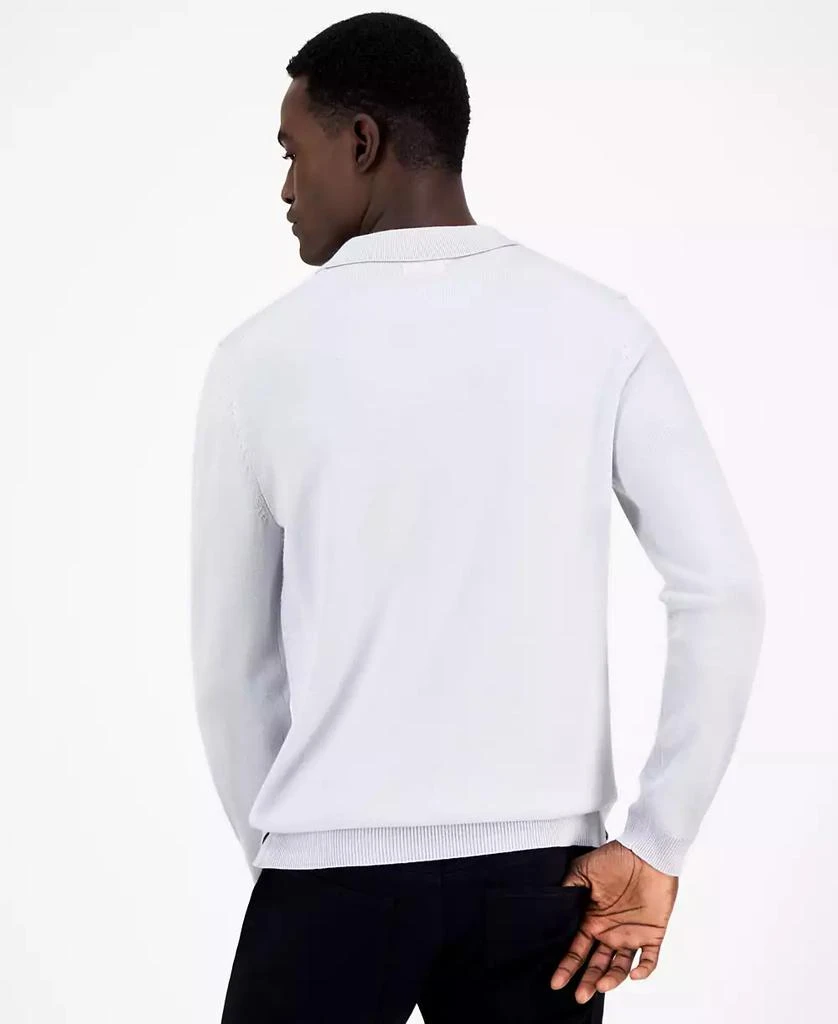 Alfani Men's Long-Sleeve Johnny Collar Merino Sweater, Created for Macy's 2
