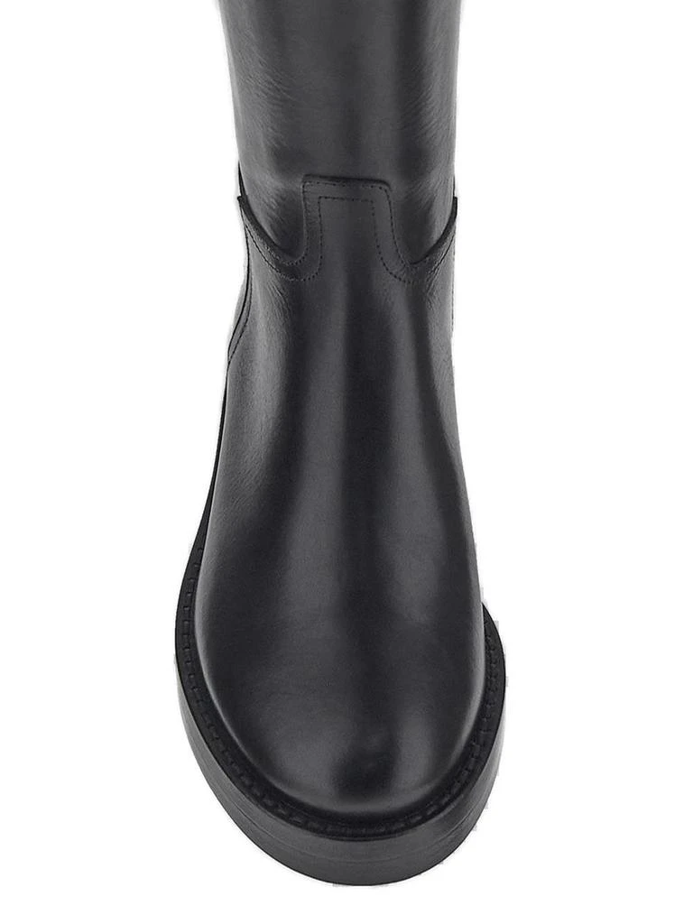 ANN DEMEULEMEESTER Ann Demeulemeester Buckle Detailed Round Toe Boots 4