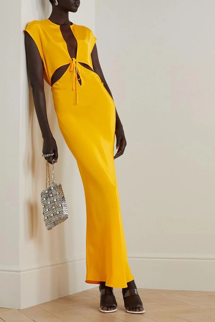 Christopher Esber Triquetra cutout silk-satin maxi dress 2