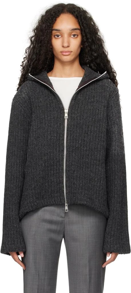 Our Legacy Gray Full Zip Hoodie 1