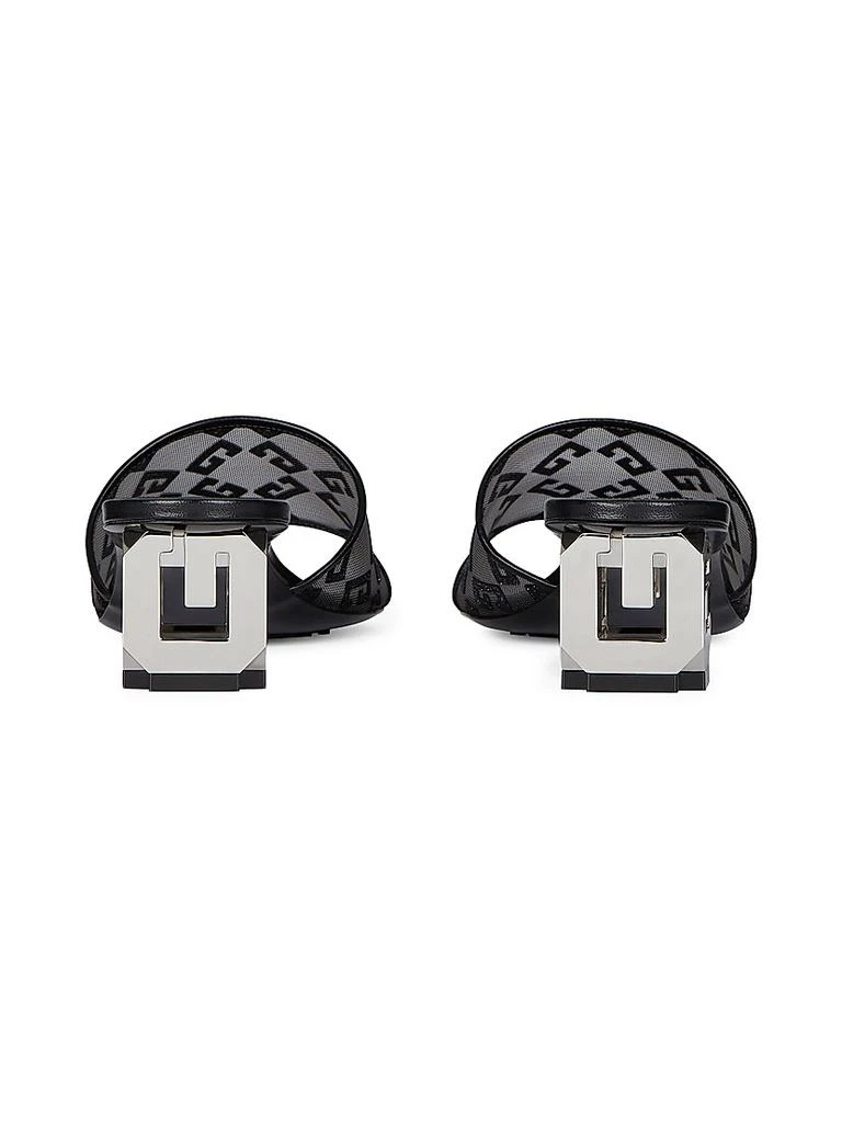Givenchy G Cube Mules in Monogram 72 Mesh with Lurex 6