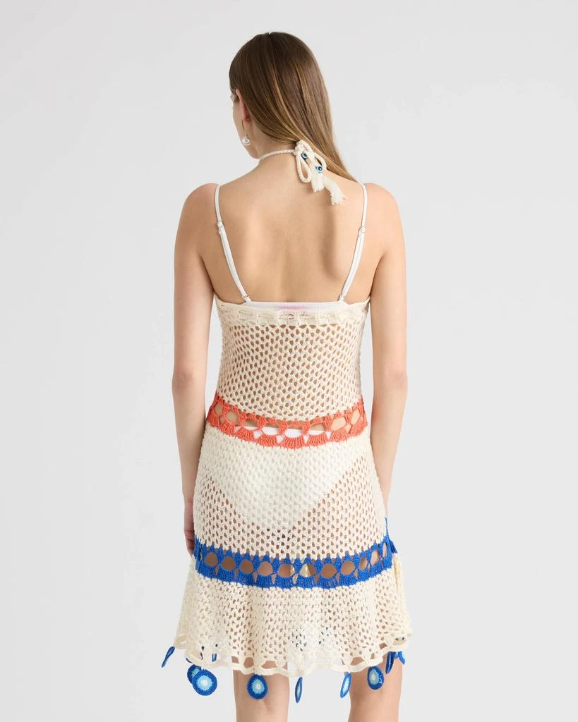 NVLT Women’s Short Crochet Halter Dress 2