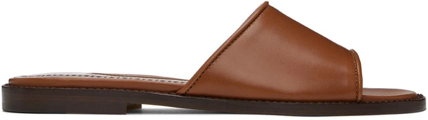 Manolo Blahnik Brown Safinanu Sandals 1