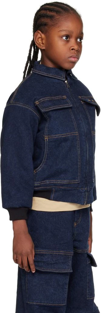 Marni Kids Navy Insulated Denim Jacket 2