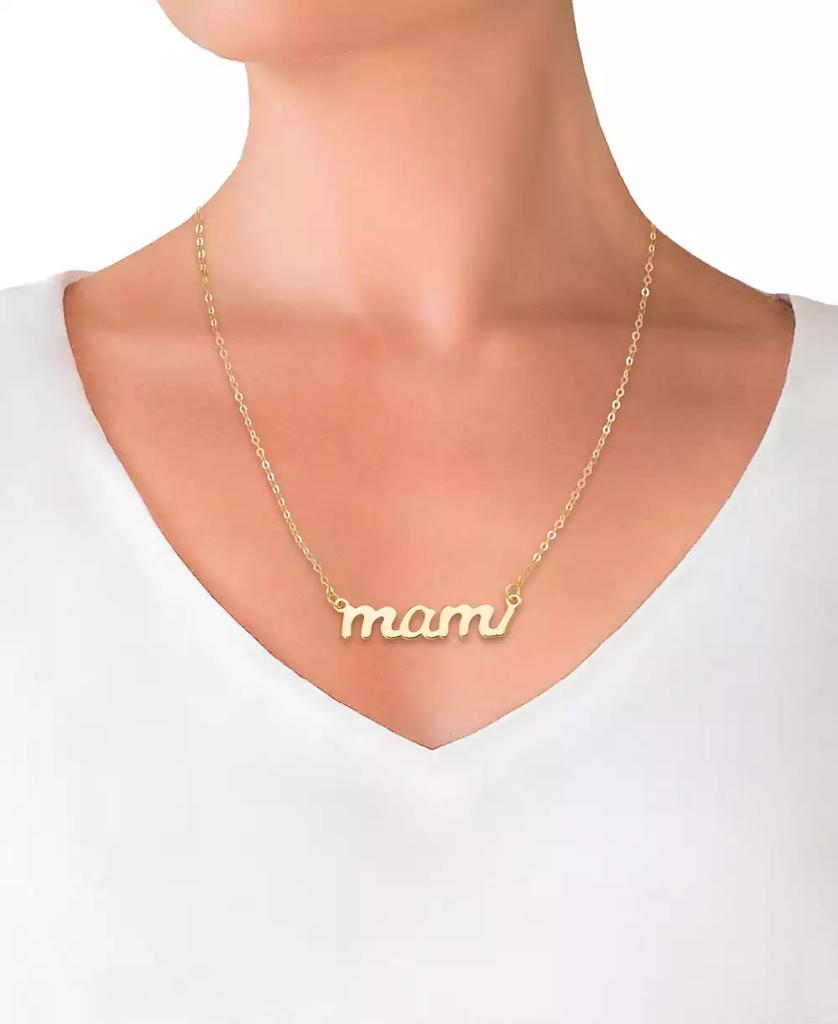 Macy's Mami Pendant Necklace in 10k Yellow Gold, 18"