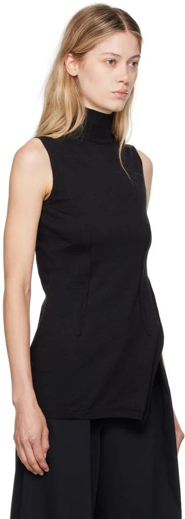 MM6 Black Elongated Tank Top 2