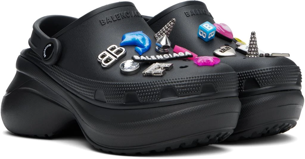 Balenciaga Black Crocs Edition Jibbitz Mules 4