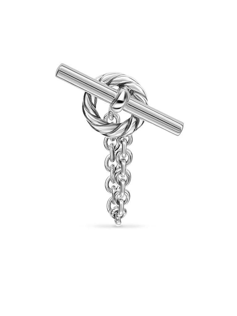 David Yurman DY Mercer Bold Toggle Chain Stud Earrings in Sterling Silver, 50.4MM 4