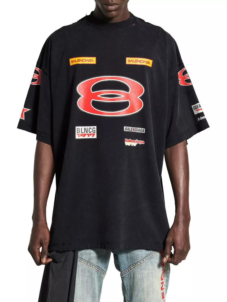 Balenciaga Sponsor Logos Oversized T-Shirt 4