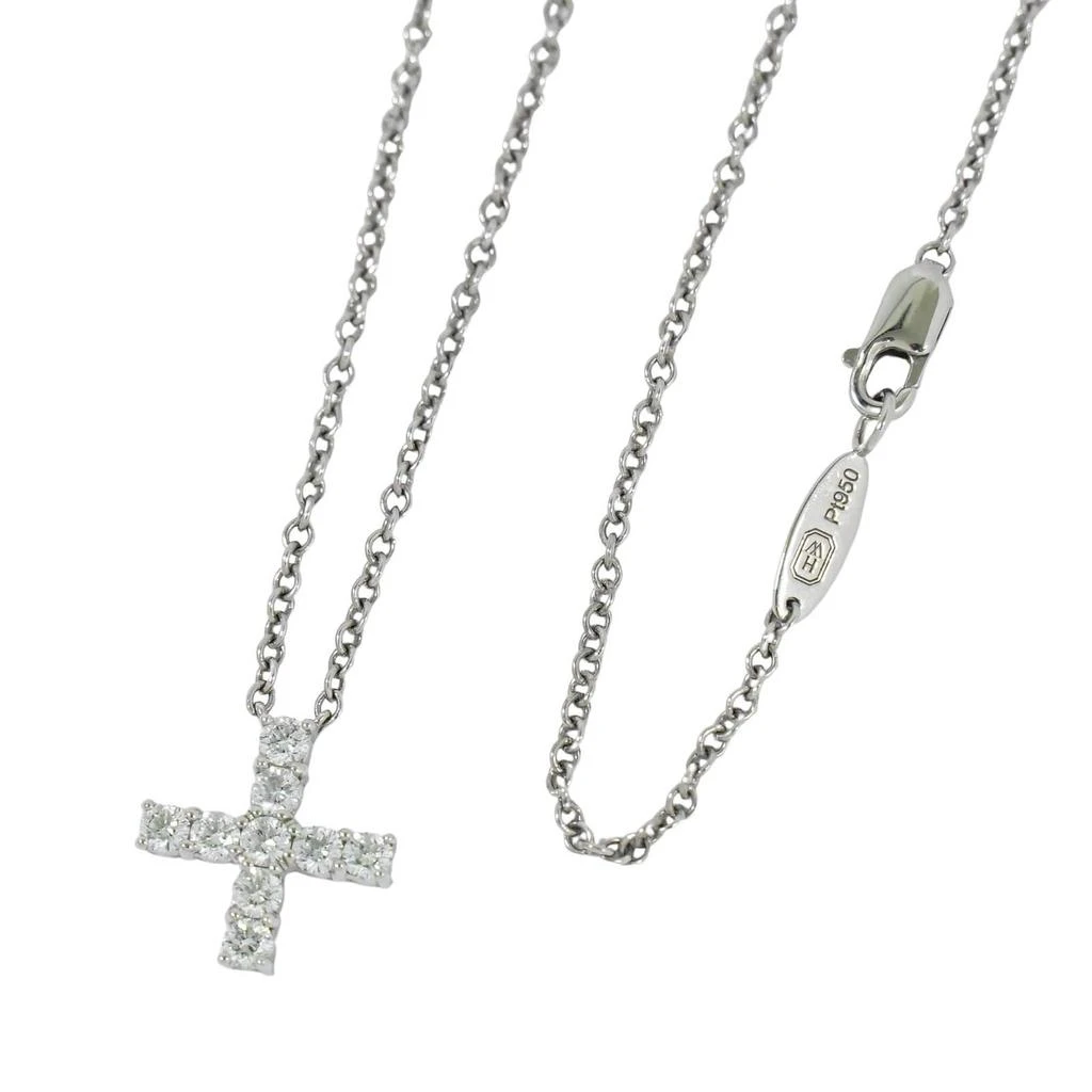 Harry Winston Cross Pendant Necklace Platinum With Diamonds Platinum Jewelry (Pre-Owned) 2