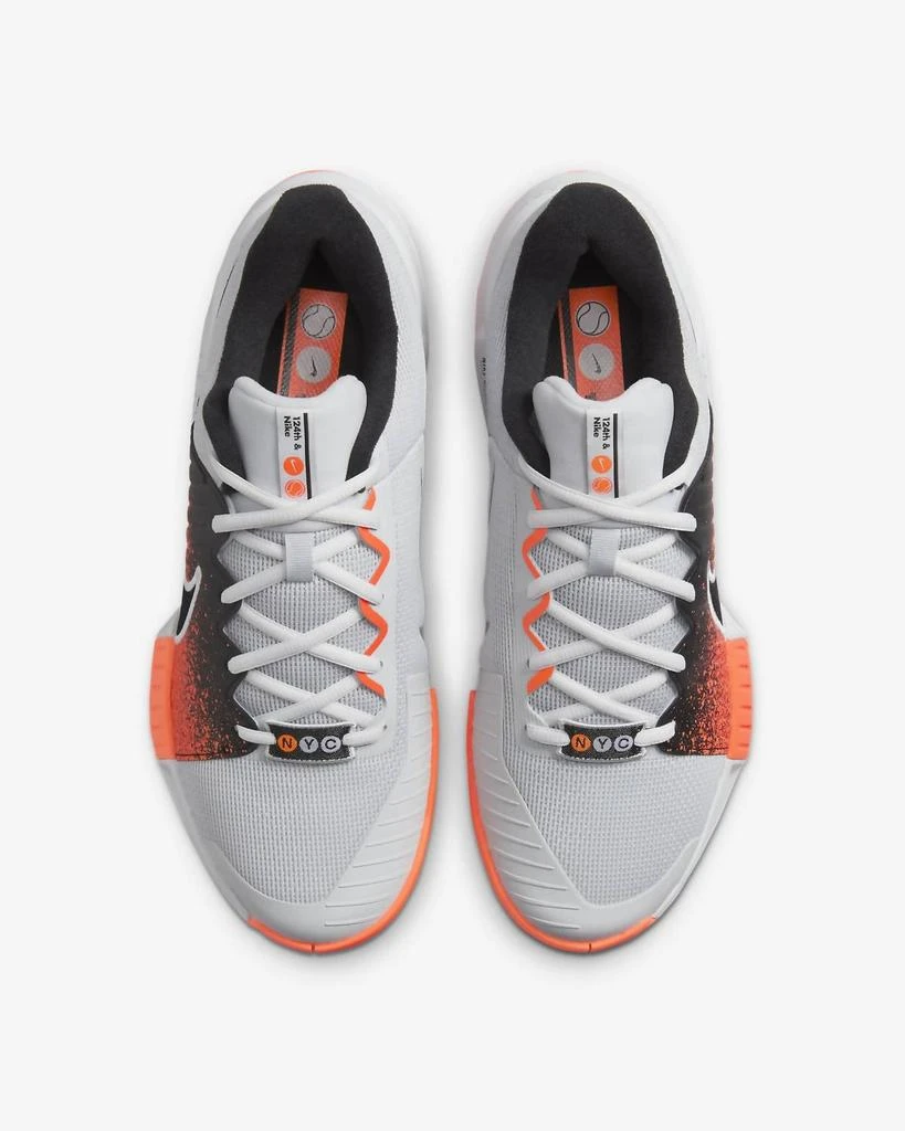 NIKE Men's Gp Challenge Pro Premium Hard Court Tennis Shoes In Pure Platinum / Black 3