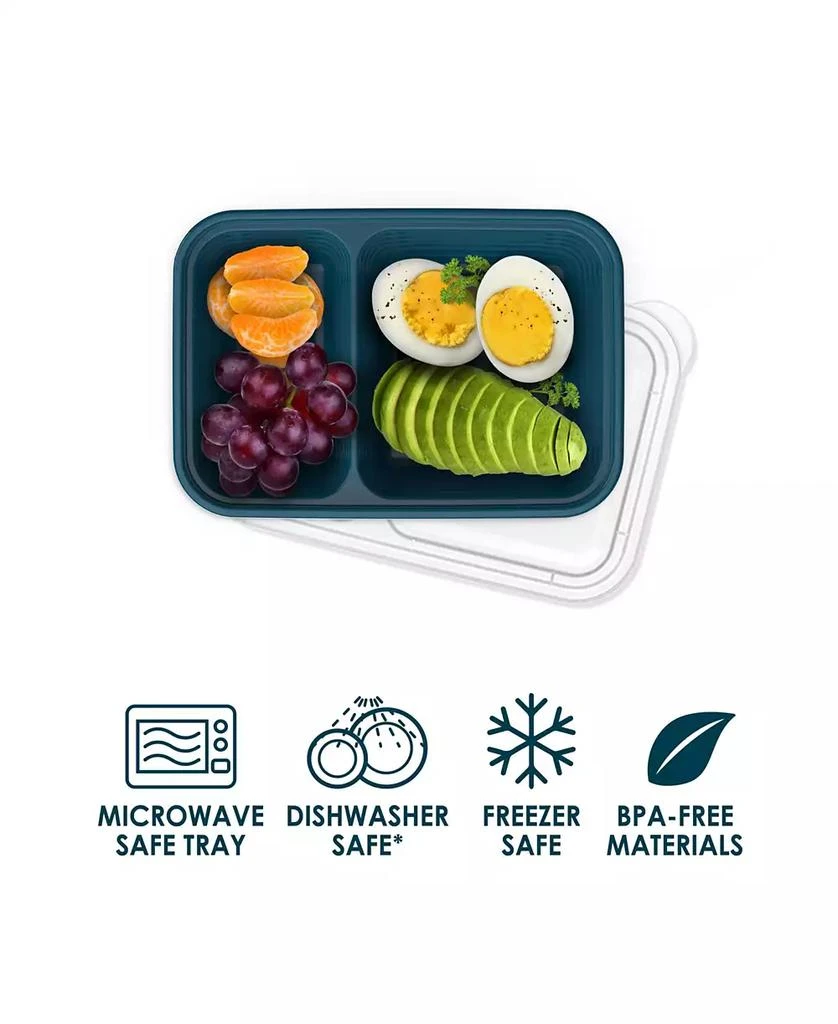 Bentgo Prep 2-Compartment Snack Container Set, 20 Pieces 2