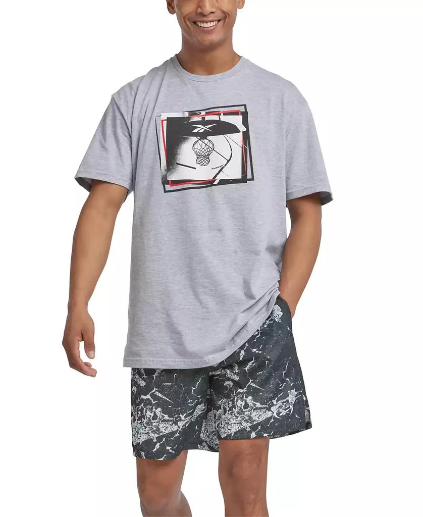 Reebok Men's B-Ball Hoop Graphic T-Shirt 4