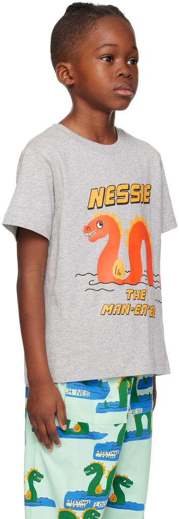 Mini Rodini Kids Gray 'Nessie' T-Shirt