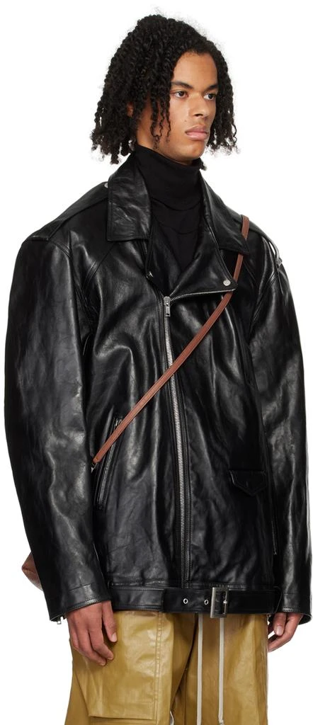 Rick Owens Black Porterville Jumbo Luke Stooges Leather Jacket 2