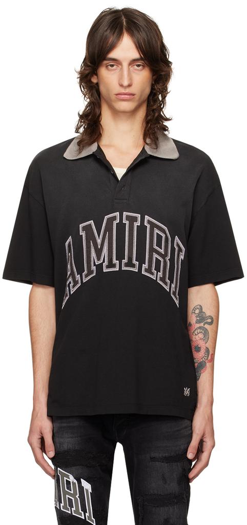 AMIRI MA Quad textured-pattern polo shirt AMIRI quad polo xs