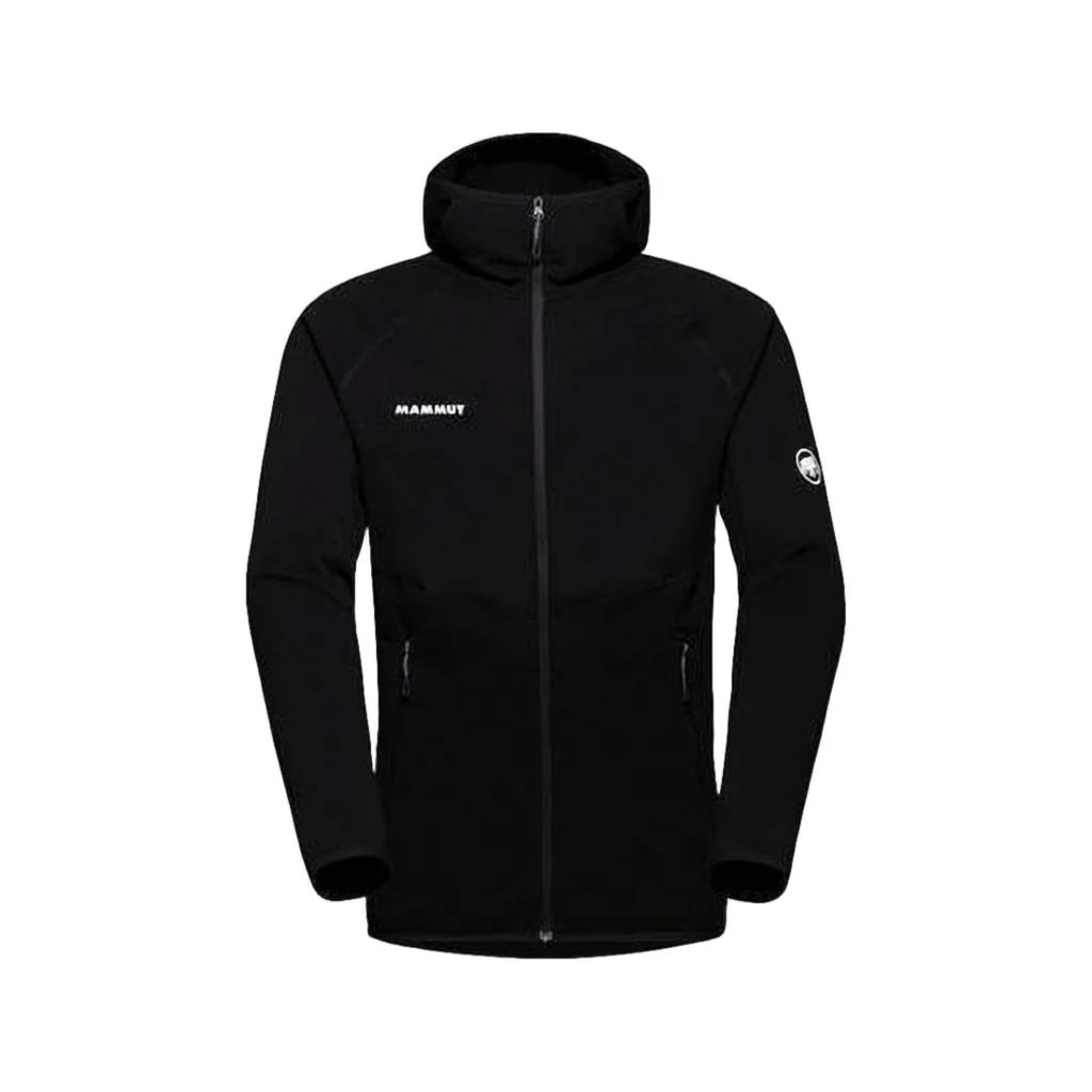 Mammut Fitted Black Padded Jacket with High Collar