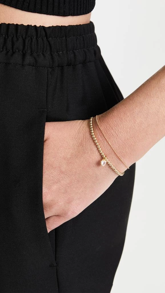 Alexa Leigh 1MM Diamond Cut Ball Chain Bracelet 2