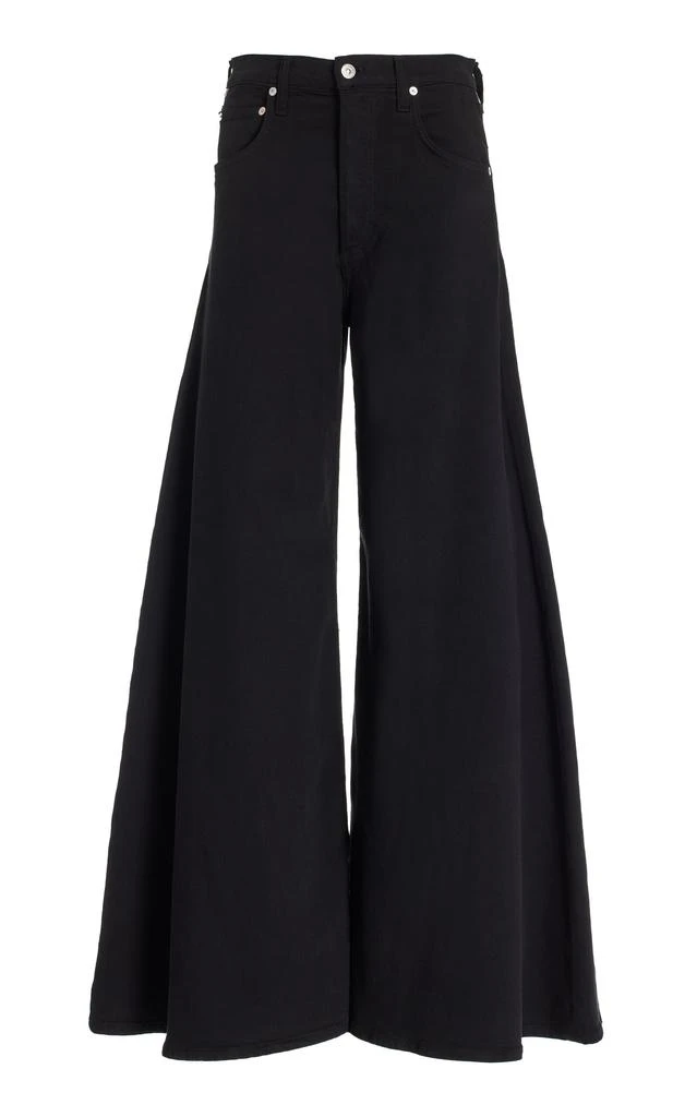 Citizens of Humanity Citizens of Humanity - Amari Stretch High-Rise Ultra Wide-Leg Jeans - Black - 27 - Moda Operandi 1