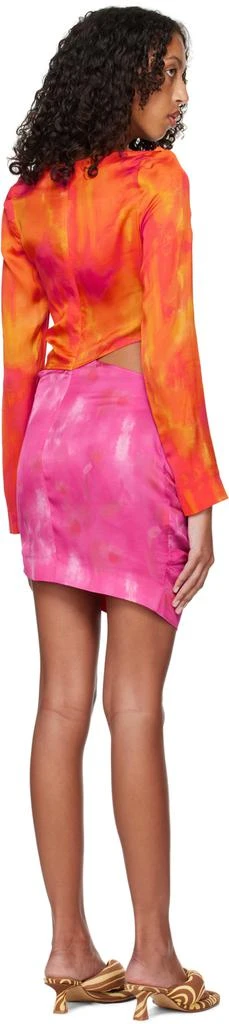 Ahluwalia Orange & Pink Femi Minidress 3